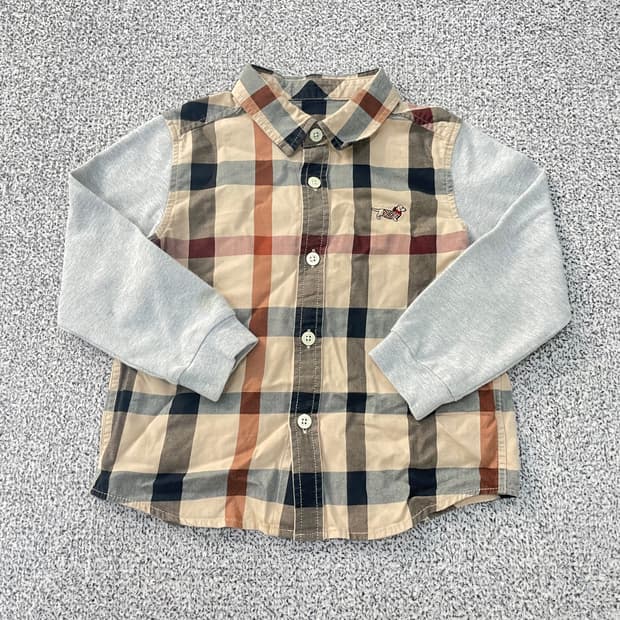 110 닥스 키즈 아동 체크 셔츠 0304S1