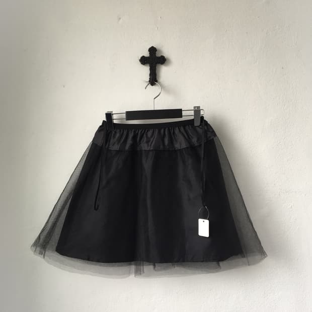 Sha layered mini skirt
