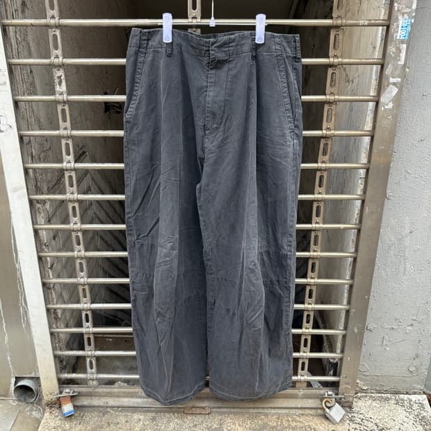 [4] 24년 해칭룸 와이드 카고 워싱 팬츠