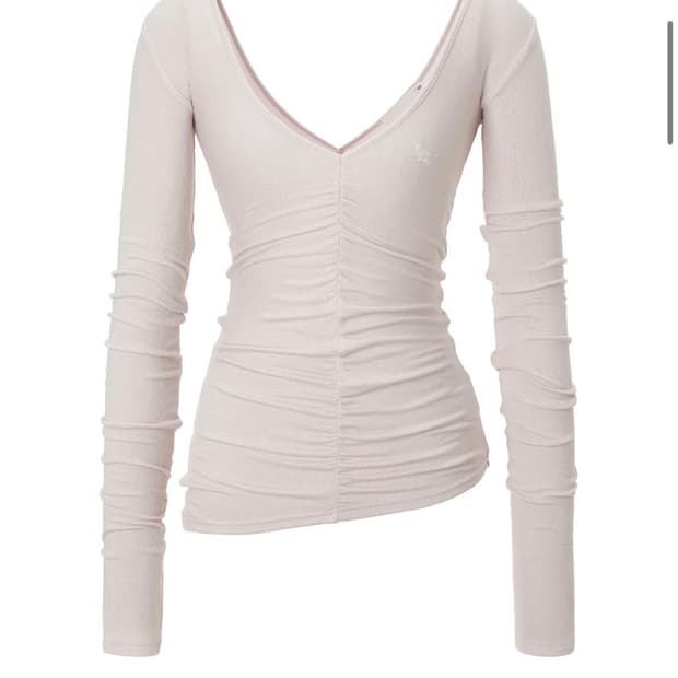 쓰리타임즈 허쉬 슬림 탑 핑크 s