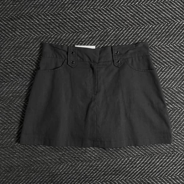 Y2K 빈티지 디테일 미니 스커트o 3171