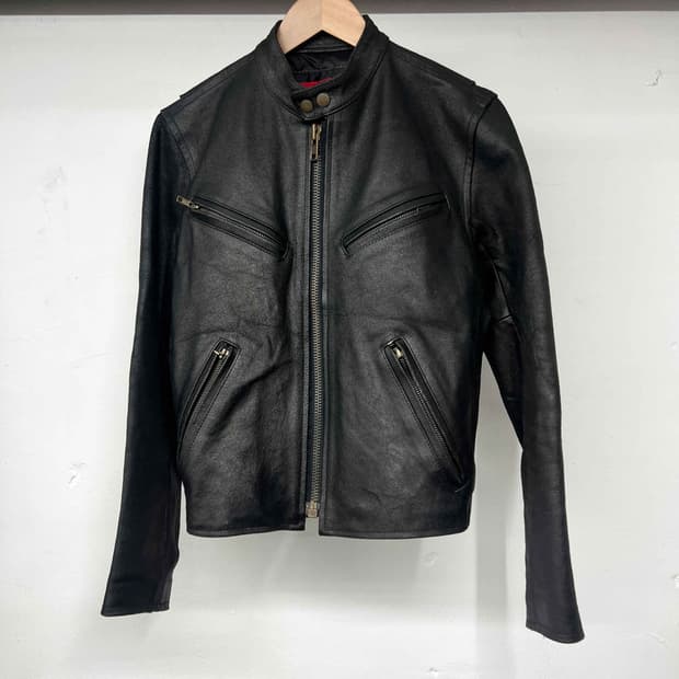 GIGA japan 크랙레더 레이싱자켓 