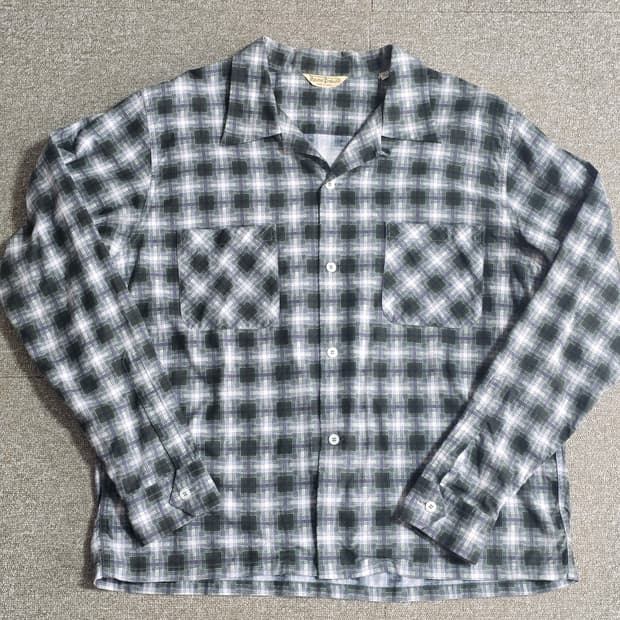 타임원클로딩 부처프로덕츠 플란넬체크셔츠 드레스셔츠 16H 엣라코 엣라스트