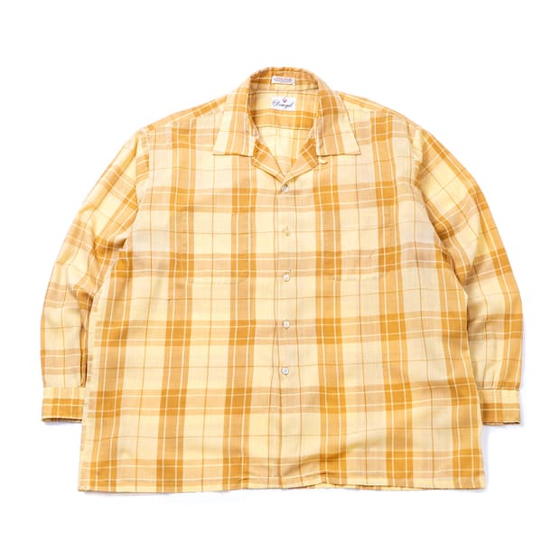 60s Donegal Loop Collar Check Shirt