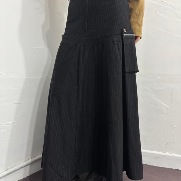 ichioku pocket design long skirt