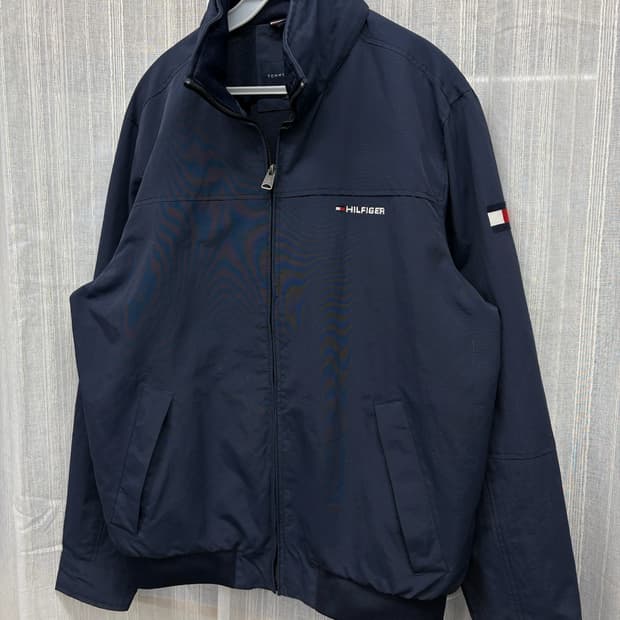 타미힐피거 네이비 블루종 바람막이 재킷 Tommy Hilfiger