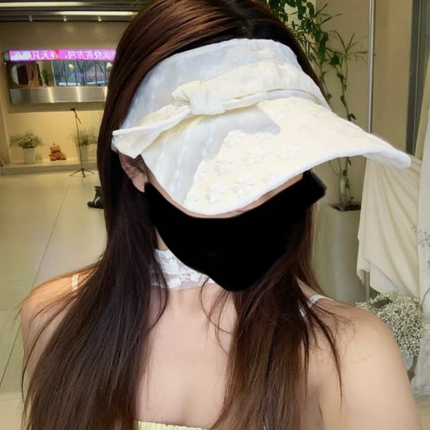 [새상품] 플라워 다이아 선캡