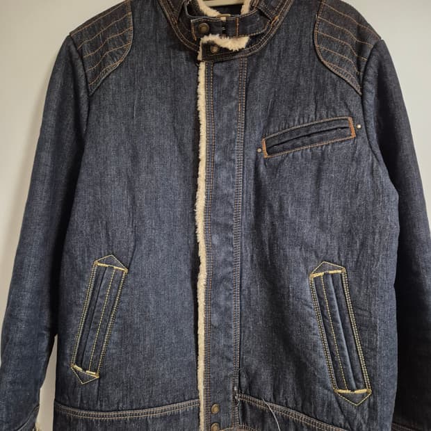 택포]에드윈 쉐르파 바이커 청자켓