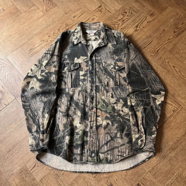 [L]90's REDHEAD USA Made 트리 카모 샤모아 헌팅 셔츠