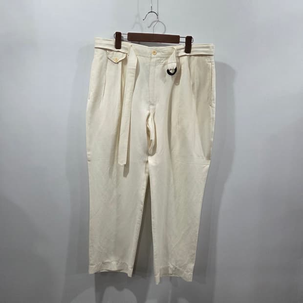 폴로랄프로렌 투턱 실크 블랜드 린넨팬츠 36/30