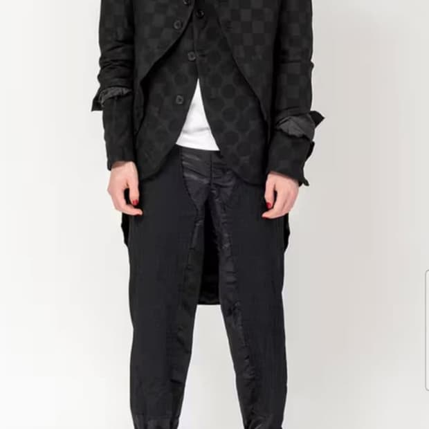 Comme des Garcons Black 2020 더블니 팬츠