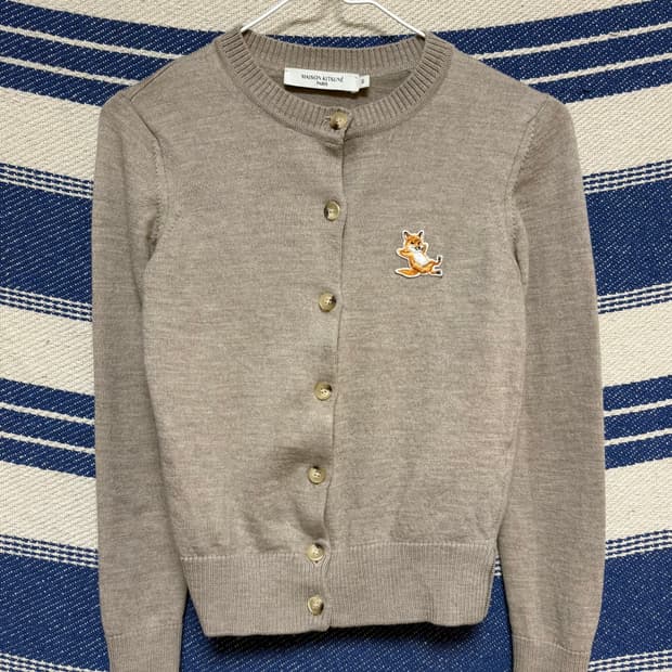 메종키츠네 칠랙스 폭스 패치 가디건