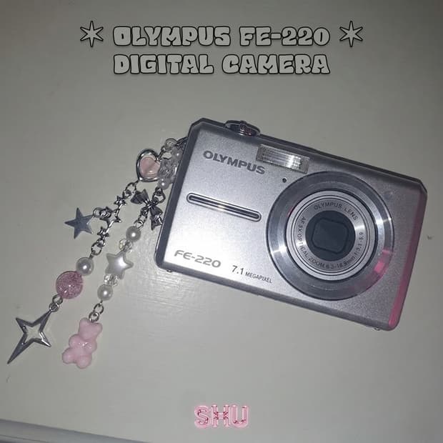 (풀박) 올림푸스 FE-220 빈티지 디카 디지털카메라 실버 