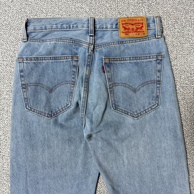 리바이스 505 연청 데님 30
