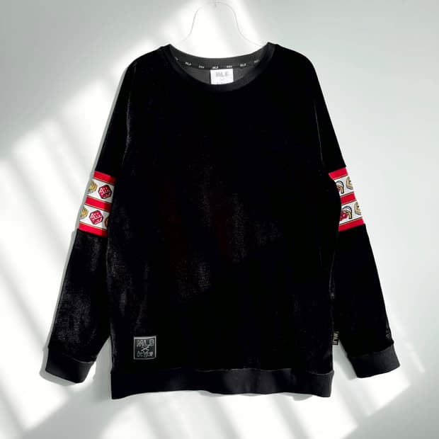 A2 MLB x KYE 벨루어 벨벳 맨투맨 100사이즈