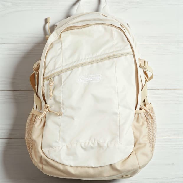 [Coleman] 샌드 베이지 나일론 백팩