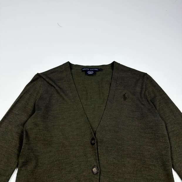 폴로 랄프로렌 포니 카키 니트 가디건 (S 여성추천)