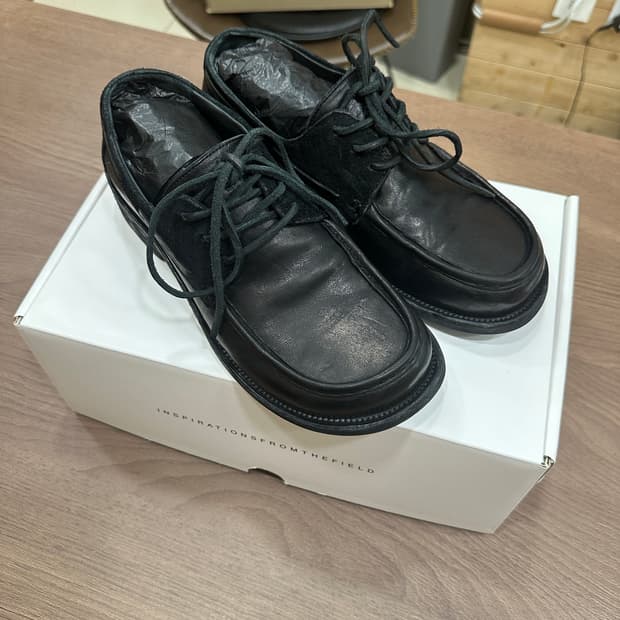 야세 해머 텀블다이 워싱레더 보트슈즈 블랙 250