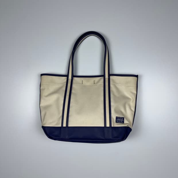 요시다포터 걸 토트백 블루/화이트 M