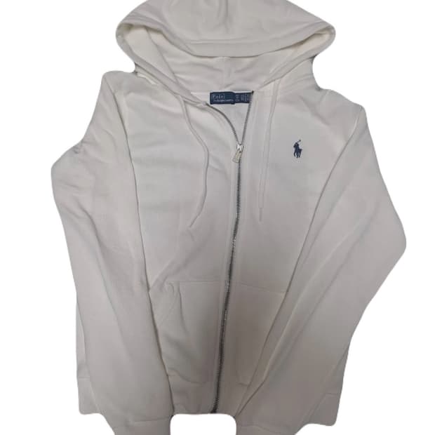 폴로 랄프로렌 후드집업 화이트 xs