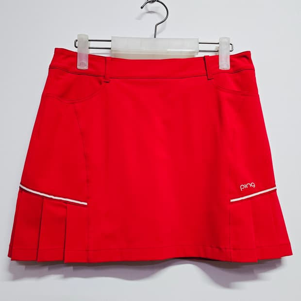 PING 핑 여성 골프 스커트 레드