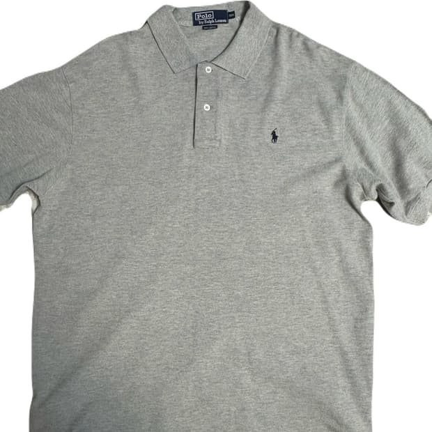 폴로 랄프로렌 그레이 카라 반팔티 100