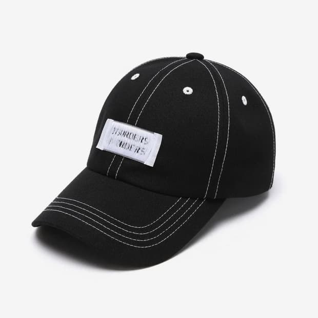 일레딧 STITCH LABEL BALLCAP BLACK