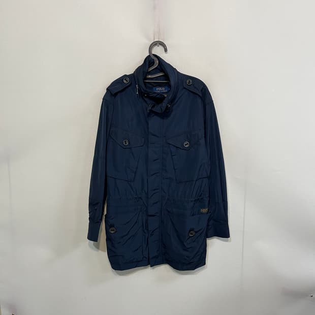 폴로 랄프로렌 유틸리티 자켓 야상 점퍼 바람막이 네이비 남성 M