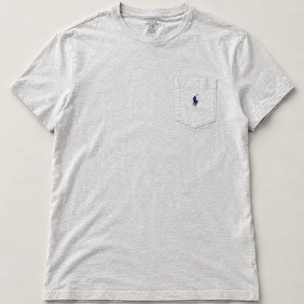 Polo 폴로 랄프로렌 포켓 그레이 라운드 반팔