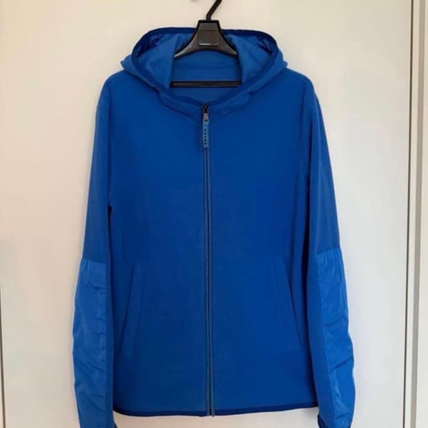 프라다 스포츠 플리스 집업 블루