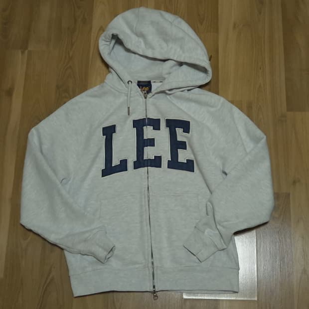 Lee 오리진 핏 데님로고 후드집업