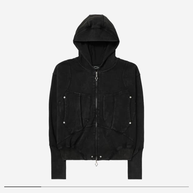 Mischief Big Pocket Hoodie Washed Black