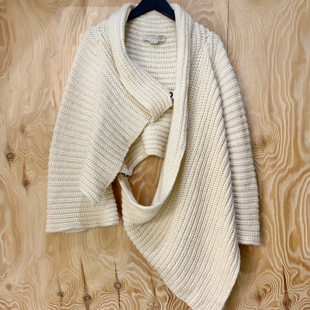 스텔라 매카트니 드레이프 랩 가디건