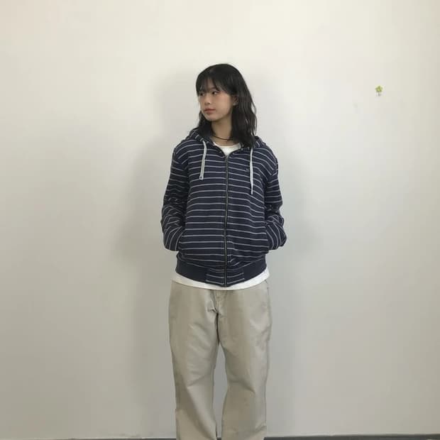 Adidas Trefoil Stripe Zip Hoodie