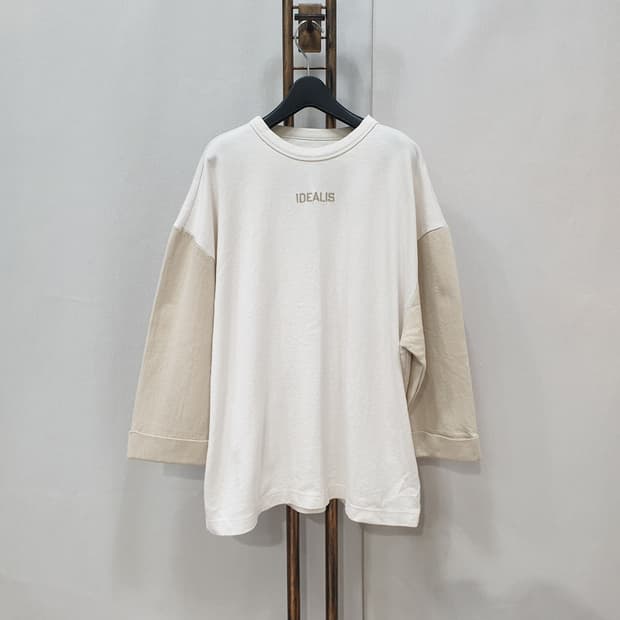 티아이포맨 소매 배색 티셔츠 100