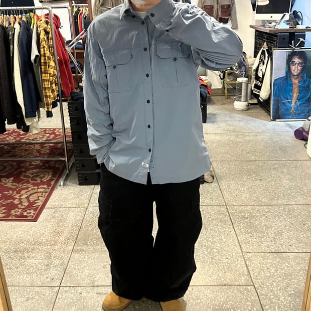 노스페이스 나일론 셔츠