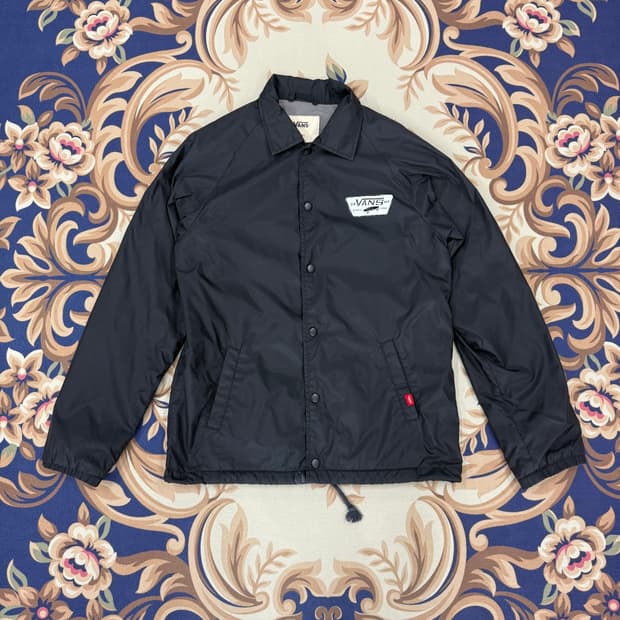 (S)반스 VANS 그래픽 코치자켓(블랙)