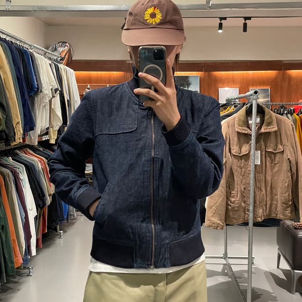 OLD NAVY 데님 블루종 자켓 