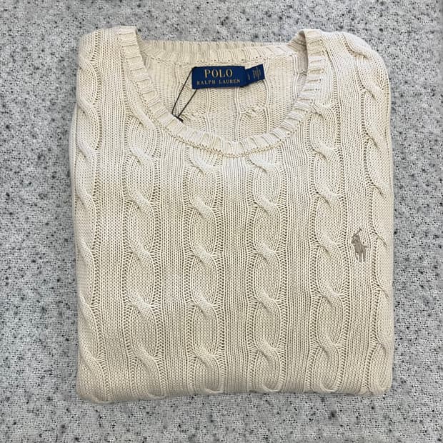 N62 폴로 꽈배기 케이블 니트