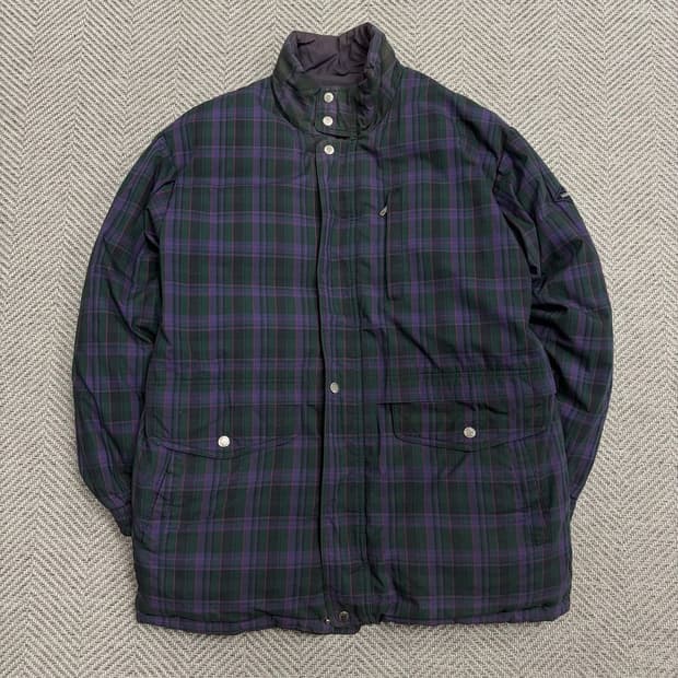 입생로랑 리버시블 구스다운 체크패딩 v1583