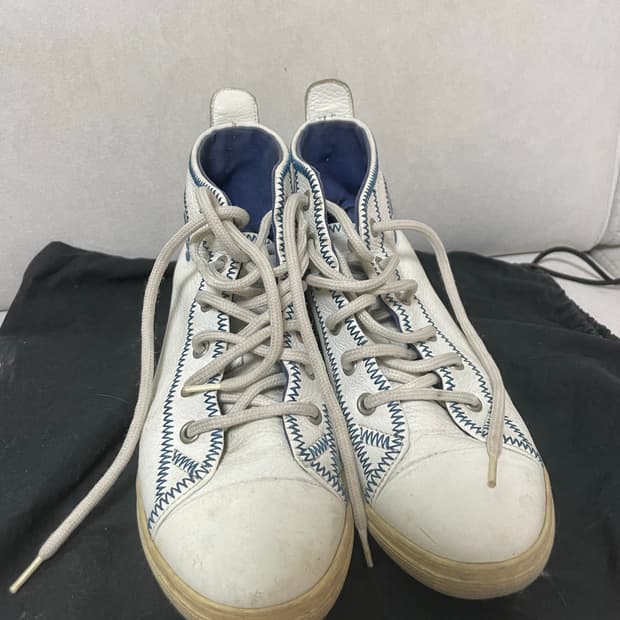 샤넬 레더캔버스화 36