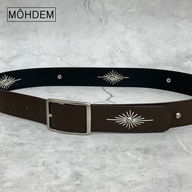 (Unisex) 웨스턴 클래식 자수 벨트