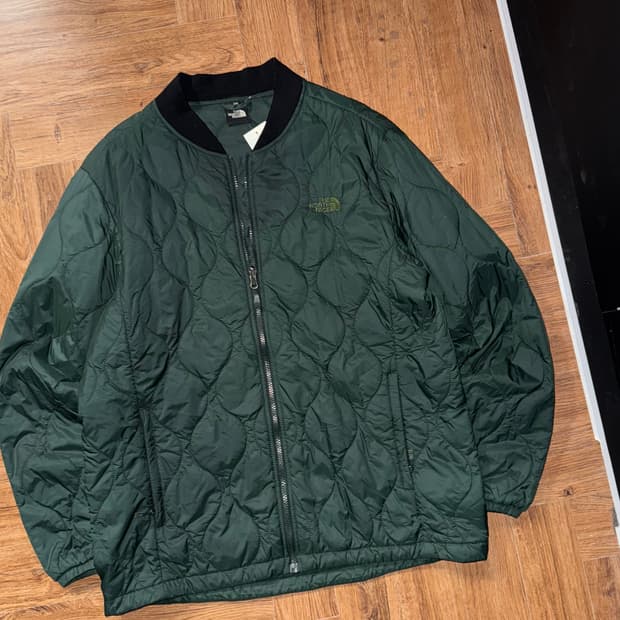 노스페이스 퀄팅 집업 경량패딩