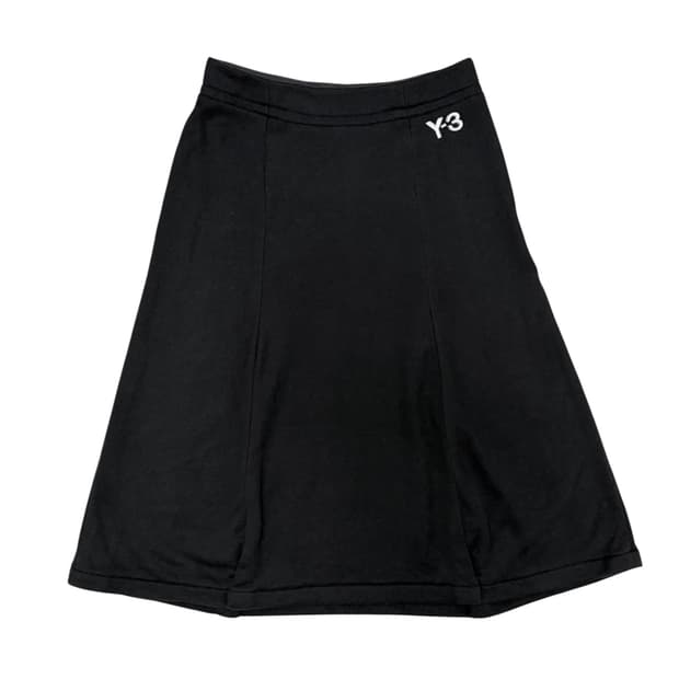 Y-3 실크 비대칭 스커트
