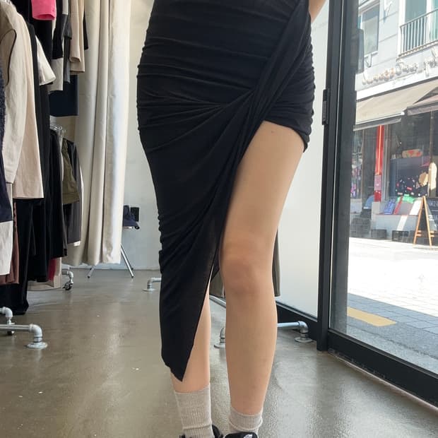 Helmut Lang Drape Skirt