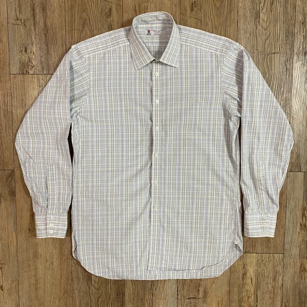 턴불 앤 아서 그래프 체크 버튼 다운 셔츠 16 1/2, 42