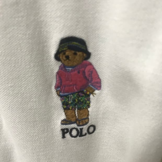 폴로 랄프로렌 핑크베어 카라티L