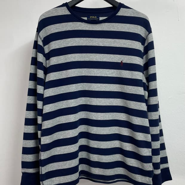 폴로 랄프로렌 스트라이프 롱슬리브 엄성현티 (on.484)  