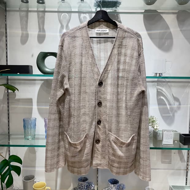 아워레가시 disintegration check cardigan