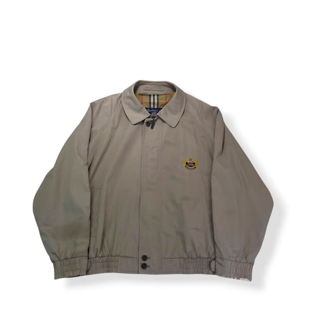 100 버버리 아카이브 로고 블루종 자켓